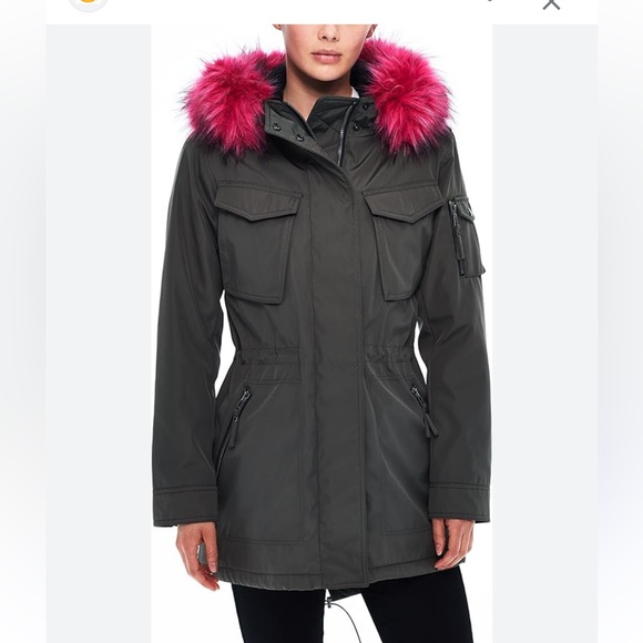 S13 Jackets & Blazers - 💓Hot pink fur S 13 down jacket💗 Nordstrom